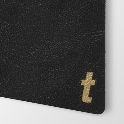 LaserLeather Black / Gold