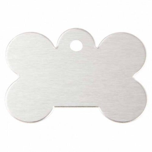 Tag – Dog Bone Silver 40x28mm