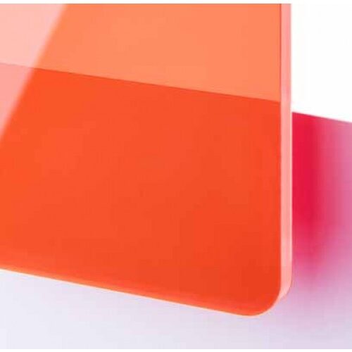 Troglass Gloss Red Fluorescent 3mm