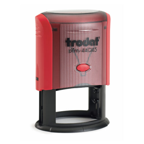 Trodat Self-Inking Printy Text Stamp 44045 S/I OVAL 45 x 33mm Customizable Red Casing