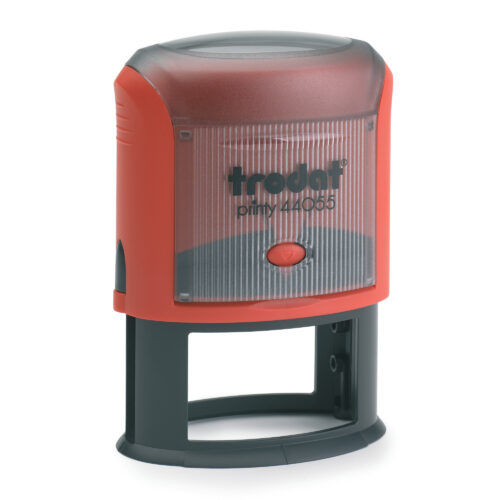 Trodat Self-Inking Printy 44055 Text Stamp S/I OVAL 55 x 35mm Customizable Red Casing