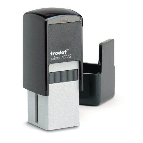 Trodat Self-Inking Printy Text Stamp 4922 20 x 20mm Customizable Black Casing