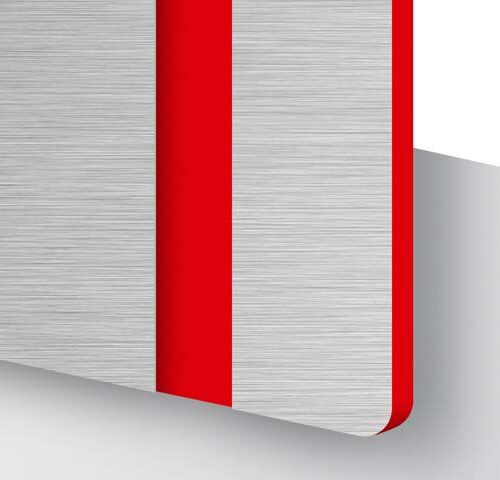 Trolase Metallic Plus Brushed Stainless Steel / Red 1,6mm
